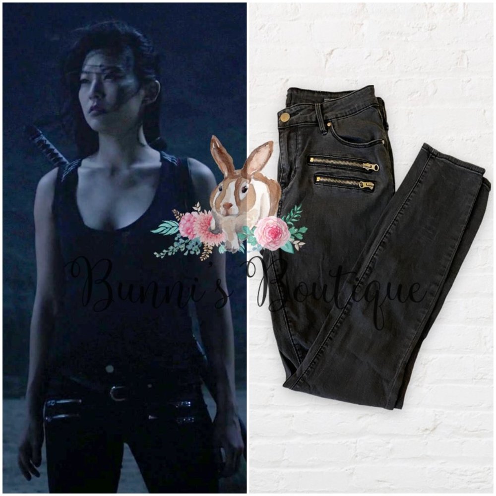 Kira Yukimura Bullhead Rocker Mid Rise Jeans Sz 28 Teen Wolf ALT